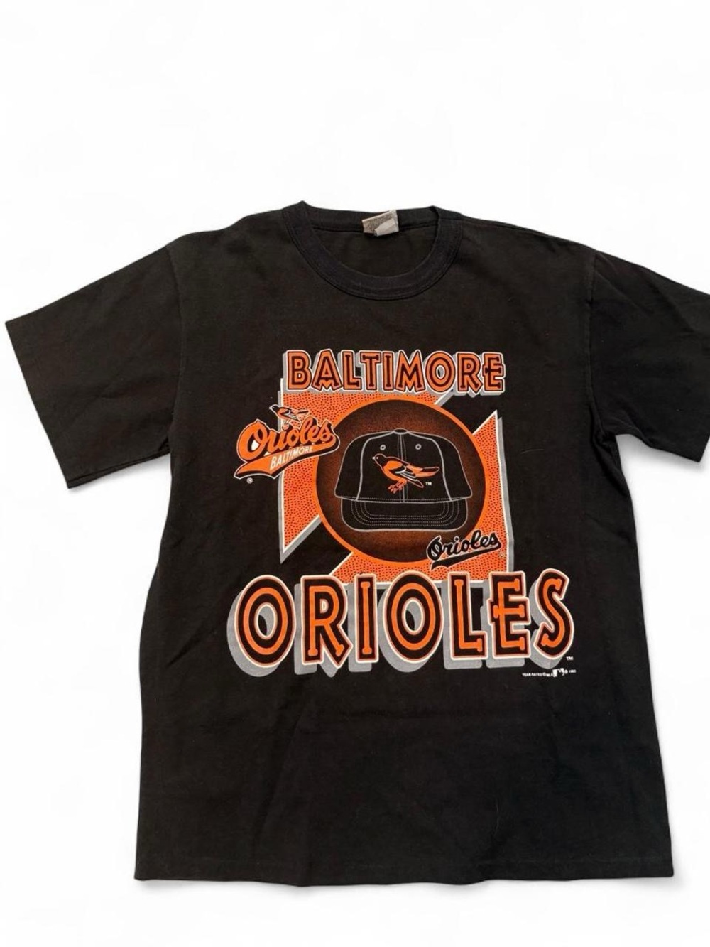 Vintage Baltimore Orioles Black & Orange Graphic Tee